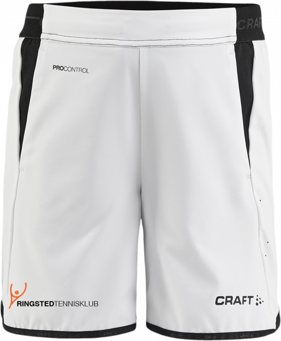 Craft - Ringsted Tennis Shorts Kids - Branco & preto
