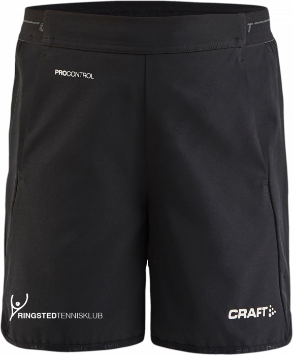 Craft - Ringsted Tennis Shorts Kids - Negro & blanco