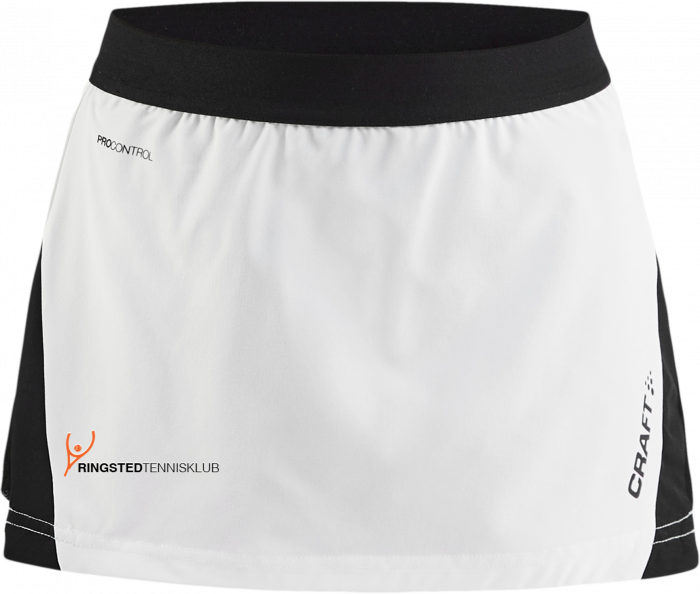 Craft - Ringsted Tennis Club Skirt Girls - Blanco & negro
