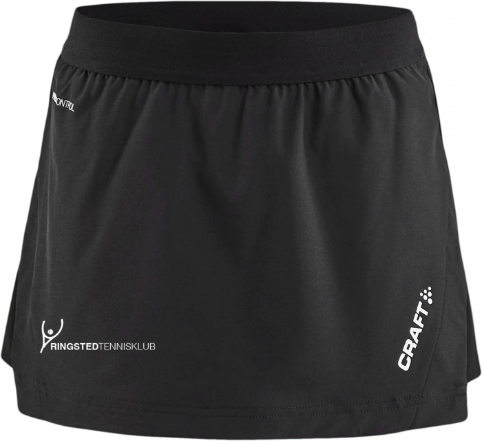 Craft - Ringsted Tennis Club Skirt Girls - Schwarz & weiß
