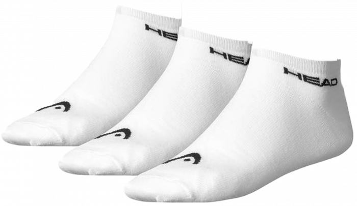 Head - Tennis 3-Piece Sneaker Socks - White